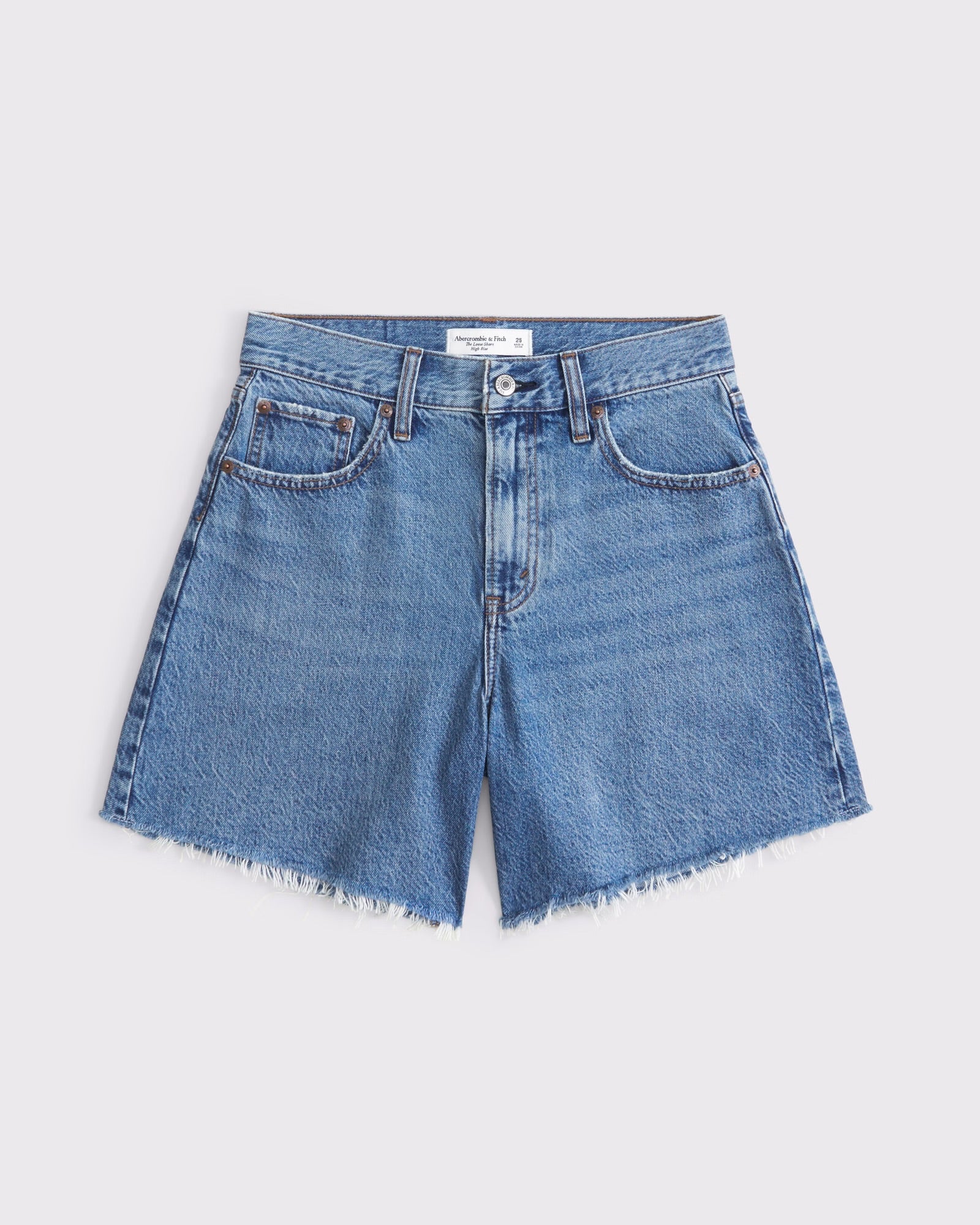Abercrombie & Fitch High Rise Loose Short In Medium