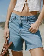 Abercrombie & Fitch High Rise Loose Short In Medium