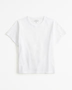 Abercrombie & Fitch Essential Polished Body-Skimming Tee In White