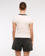 Abercrombie & Fitch Curve Love High Rise Loose Short In Black